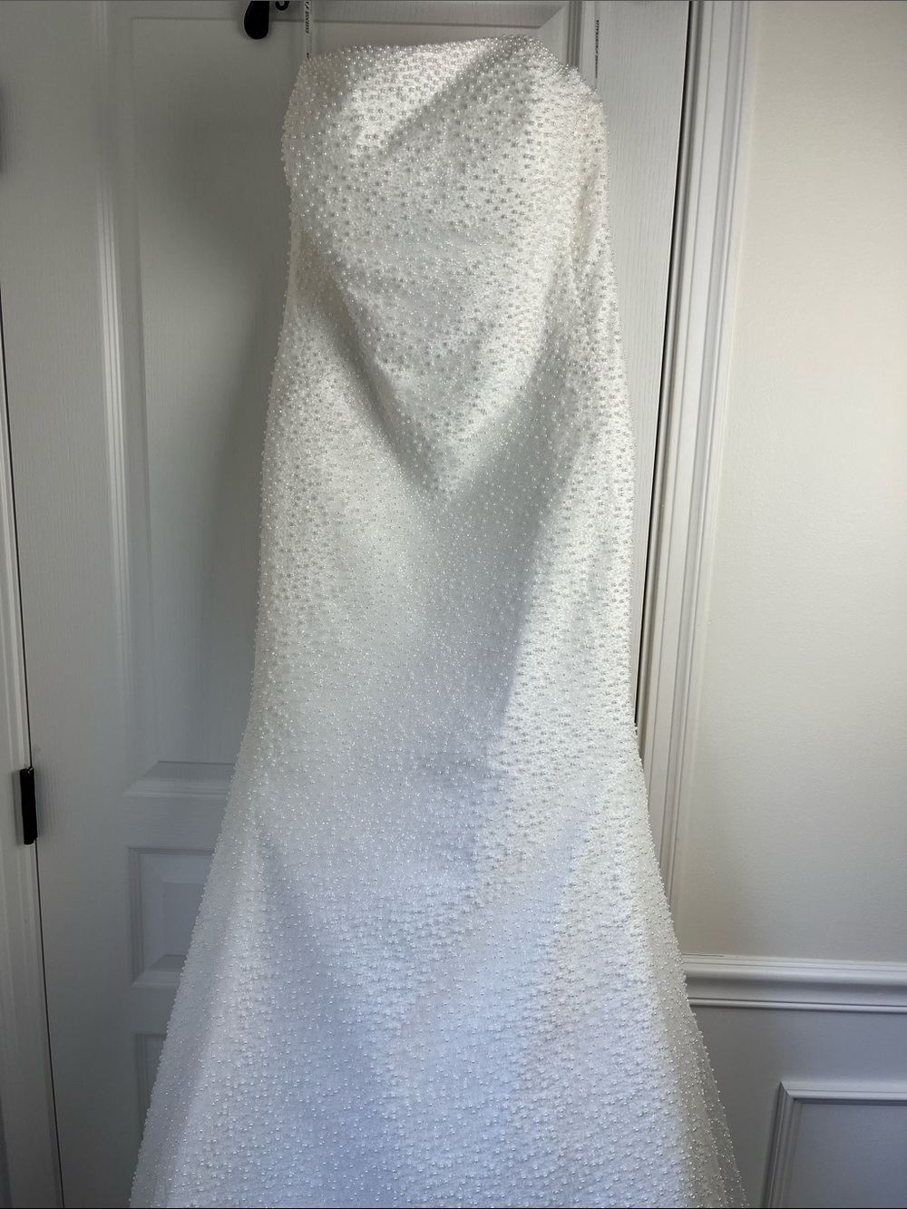 Essence of Australia Strapless White Beaded Wedding Dress